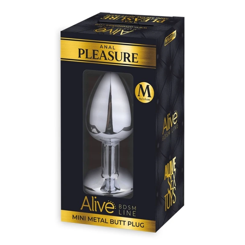 Alive Plug Anal Bijou Mini Metal M Transparent 2 Alive Plug Anal Bijou Mini Metal M Transparent – Image 2