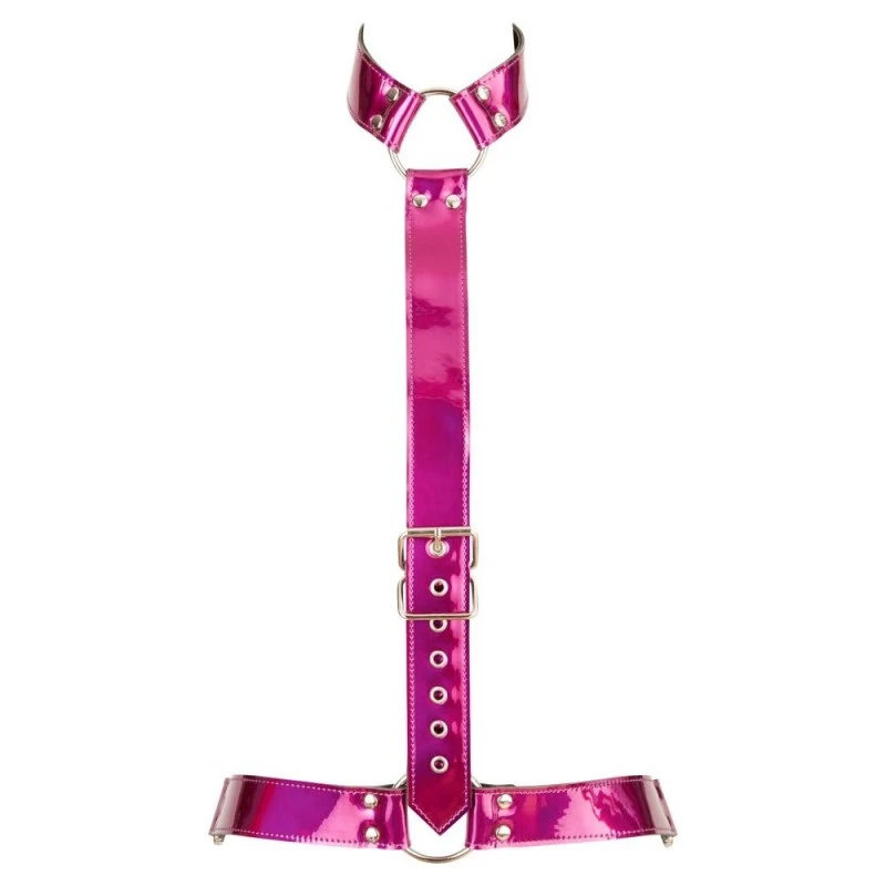 Bad Kitty Body Harnais Rose Métallique 1 Bad Kitty Body Harnais Rose Métallique
