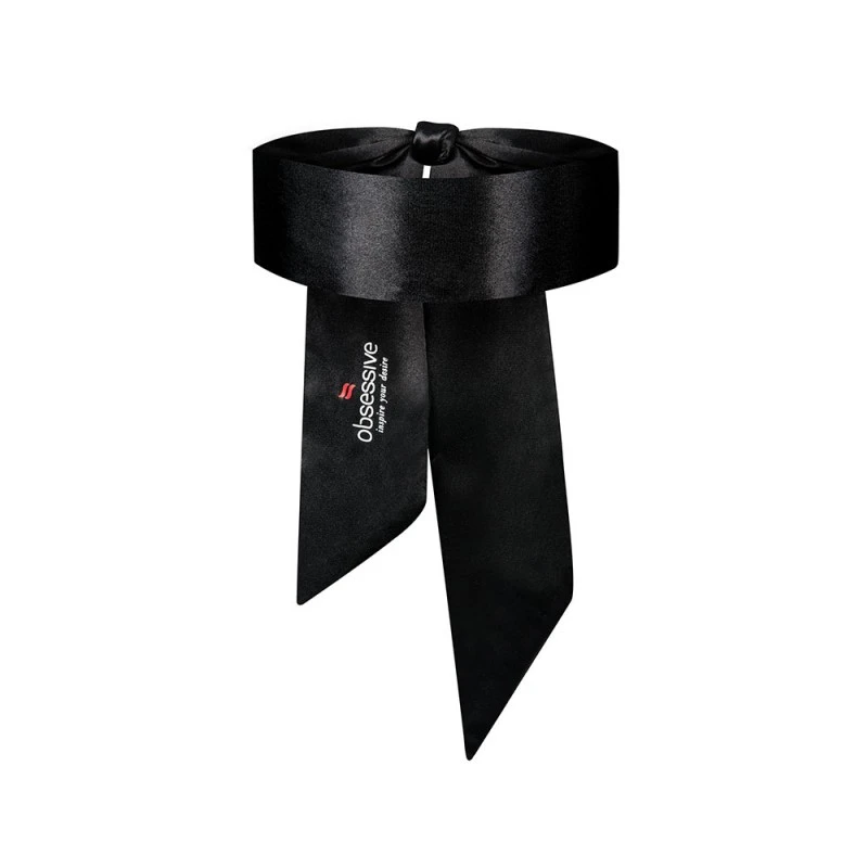 Bandeau Satiné Noir Obsessive 2 Bandeau Satiné Noir Obsessive – Image 2