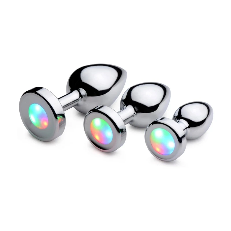 Booty Sparks Plug Anal Métal Lumineux Light Up Large 5 Booty Sparks Plug Anal Métal Lumineux Light Up Large – Image 5