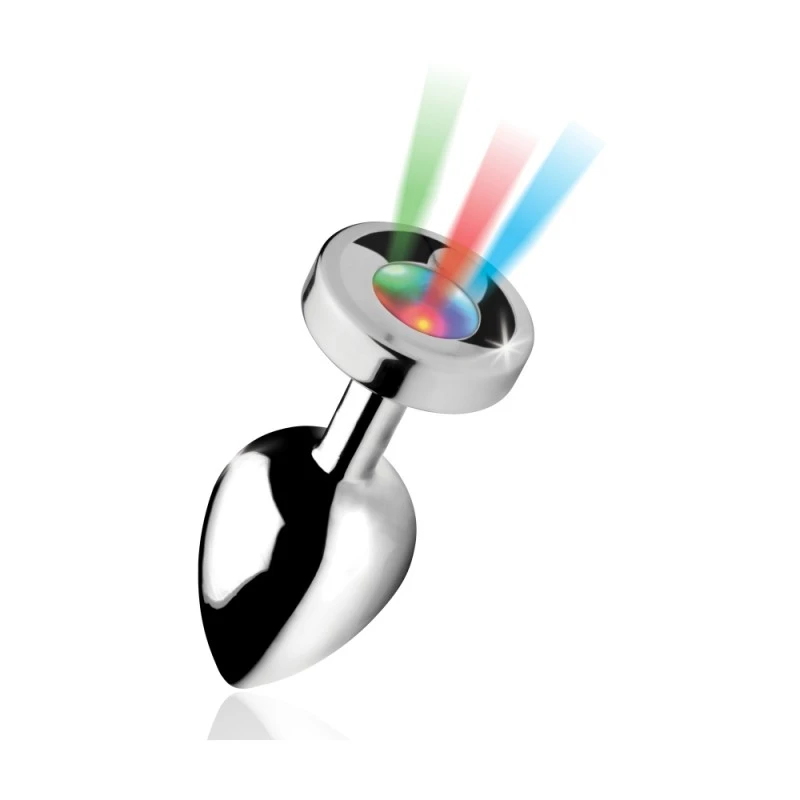 Booty Sparks Plug Anal Métal Lumineux Light Up Large 1 Booty Sparks Plug Anal Métal Lumineux Light Up Large