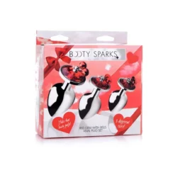 Booty Sparks Pack De 3 Plugs Anal Bijou Avec Clochettes Rouges -SexToys Soldes 2023 booty sparks pack 3 bijou anal rouge clochettes 2