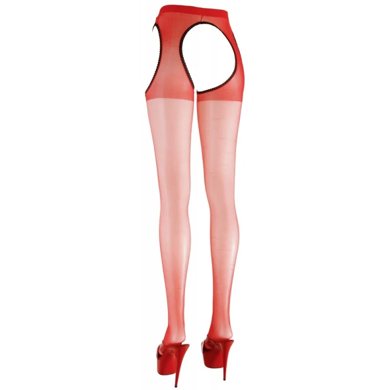 Cottelli Collection Collant Ouvert Rouge 2 Cottelli Collection Collant Ouvert Rouge – Image 2