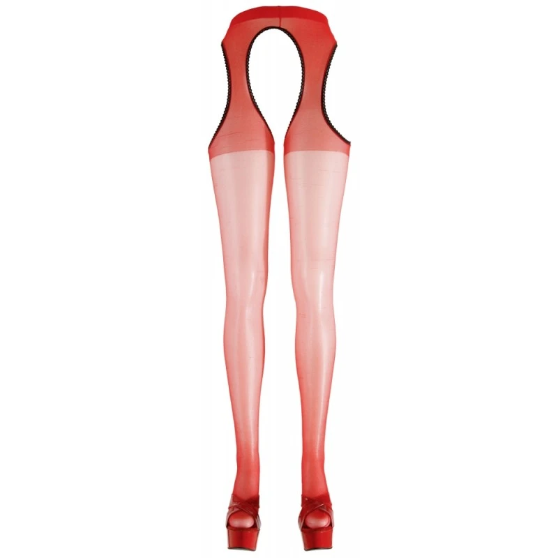 Cottelli Collection Collant Ouvert Rouge 1 Cottelli Collection Collant Ouvert Rouge