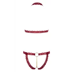 Cottelli Collection Ensemble 2 Pièces Ouvert Avec Bijou Stimulant Clitoris -SexToys Soldes 2023 cottelli collection ensemble ouvert 2 pieces bordeaux 2