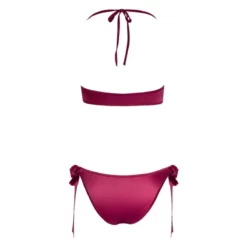 Cottelli Collection Maillot De Bain 2 Pièces Satiné Bordeaux -SexToys Soldes 2023 cottelli collection maillot de bain 2 pieces noueds bordeaux 4