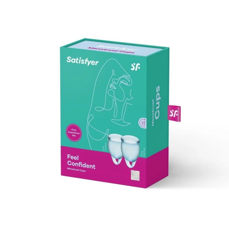 Coupes Menstruelles Satisfyer Feel Confident Bleu Clair 3 Coupes Menstruelles Satisfyer Feel Confident Bleu Clair – Image 3