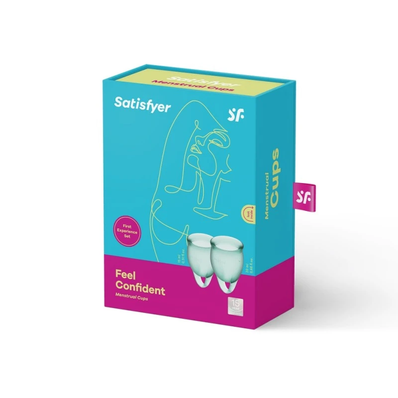 Coupes Menstruelles Satisfyer Feel Confident Vert 3 Coupes Menstruelles Satisfyer Feel Confident Vert – Image 3