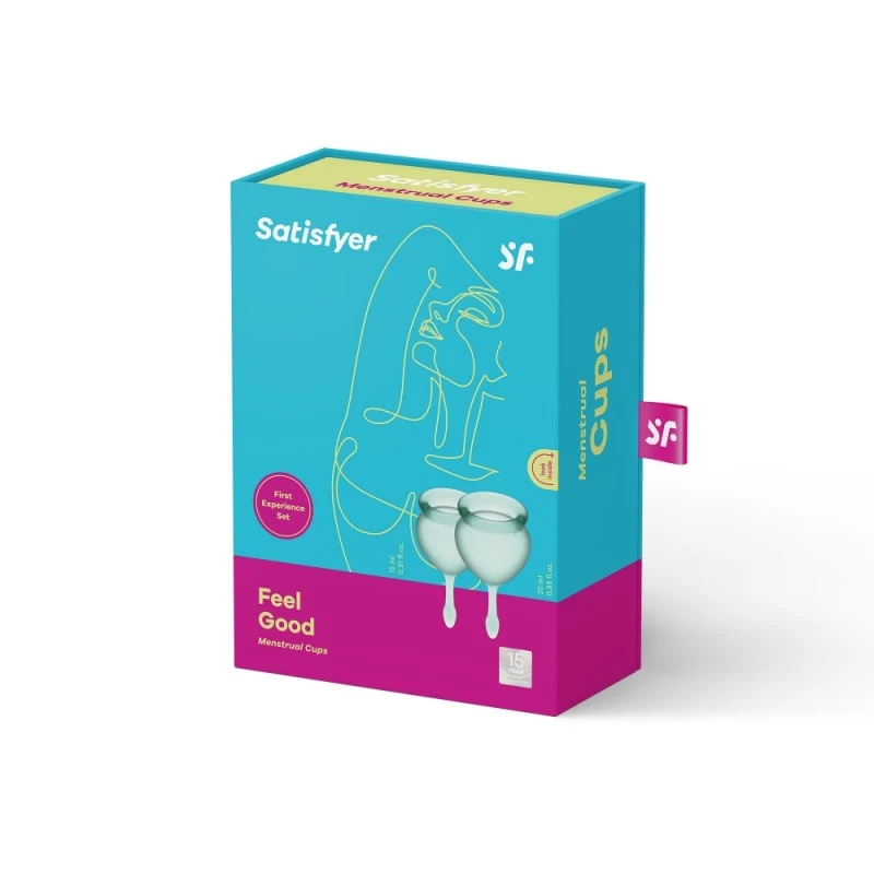 Coupes Menstruelles Satisfyer Feel Good Vert 3 Coupes Menstruelles Satisfyer Feel Good Vert – Image 3