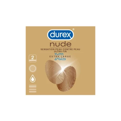 Durex Nude XL Extra Large Boîte De 2 -SexToys Soldes 2023 durex nude xl extra large 2 preservatifs