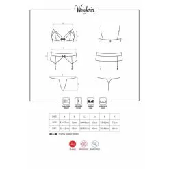 Obsessive Ensemble Wonderia 3 Pièces -SexToys Soldes 2023 ensemble wonderia 3 pieces obsessive 4