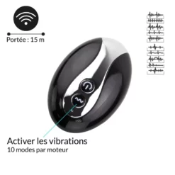 FeelzToys Plug Anal Vibrant Télécommandé Unisexe Black Jamba -SexToys Soldes 2023 feelztoys plug anal black jamba vibrant telecommande 3
