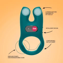 Fun Factory Anneau Vibrant NŌS Vert -SexToys Soldes 2023 fun factory nos vert 4