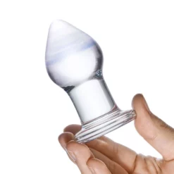 Gläs Plug Anal Transparent En Verre Amethyst Rain -SexToys Soldes 2023 glas plug anal en verre amethyst rain 2