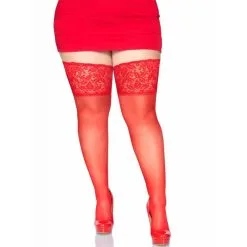 LEG AVENUE Bas Autofixants 9750Q Rouges GT