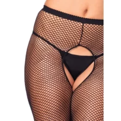 LEG AVENUE Collant Ouvert Résille -SexToys Soldes 2023 leg avenue crotchless fishnet pantyhose 2