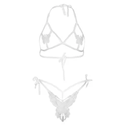 LEG AVENUE Ensemble 2 Pièces Ouvert 81655 Papillons Blancs -SexToys Soldes 2023 leg avenue ensemble 2 pieces 81655 papillons blancs 3