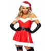 LEG AVENUE Robe Vinyle Mère Noël Naughty Santa 87092