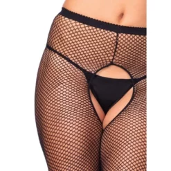 LEG AVENUE Collant Ouvert Résille GT -SexToys Soldes 2023 leg avenue plus size crotchless pantyhose fishnet 2