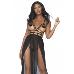 LEG AVENUE Robe Longue à Lanière Noire 6 LEG AVENUE Robe Longue à Lanière Noire -SexToys Soldes 2023 leg avenue robe longue a laniere noire 2