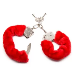 Lovehoney Menottes Fausse Fourrure Furry Handcuffs Rouge