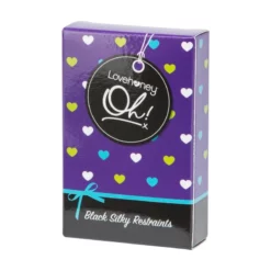 Lovehoney Menottes Ruban Bondage Satin Oh! Noir -SexToys Soldes 2023 lovehoney oh menottes ruban bondage satin noir 4