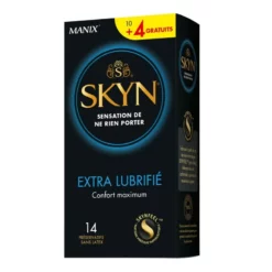 Manix Préservatifs Skyn Extra Lubrifié Boîte De 10 + 4 Gratuits