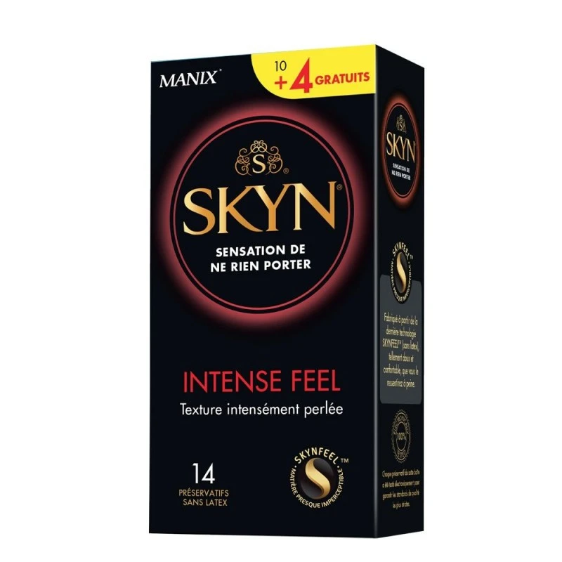 Manix Préservatifs Skyn Intense Feel Boite De 10 + 4 Gratuits 1 Manix Préservatifs Skyn Intense Feel Boite De 10 + 4 Gratuits