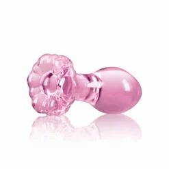 Nsnovelties Plug Anal En Verre Crystal Flower Rose