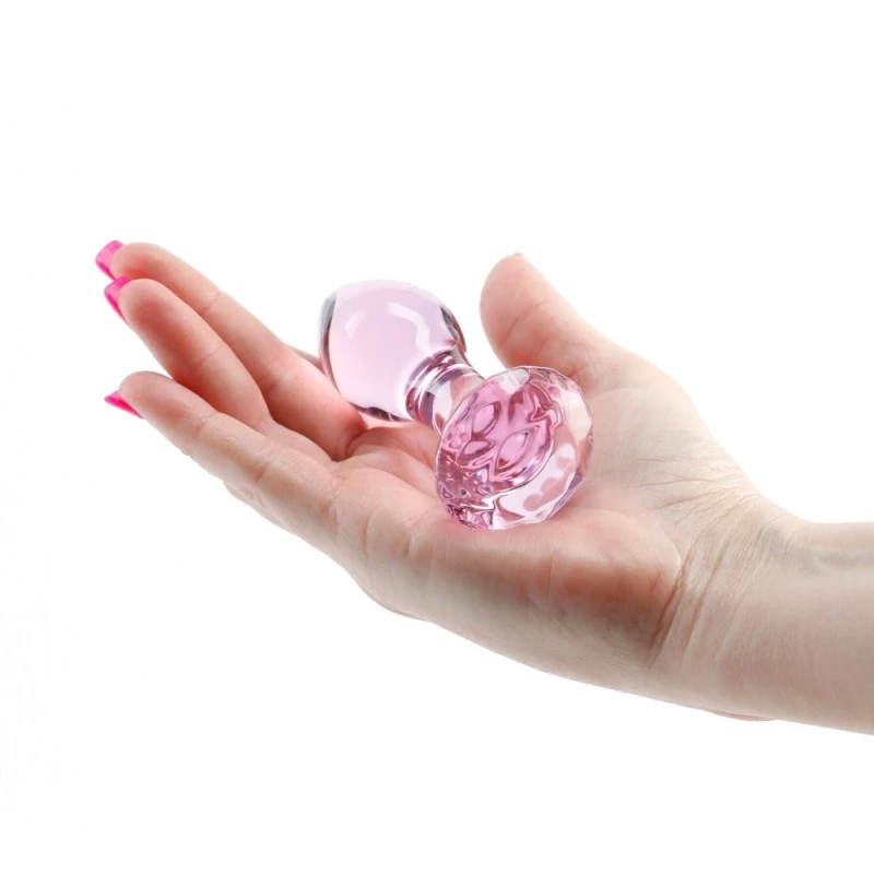 Nsnovelties Plug Anal En Verre Crystal Gem Rose 3 Nsnovelties Plug Anal En Verre Crystal Gem Rose – Image 3