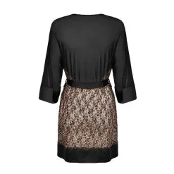 Obsessive Déshabillé Allunes Imprimé Léopard GT -SexToys Soldes 2023 obsessive allunes deshabille leopard maille noire gt 3