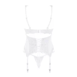 Obsessive Guêpière Amor Blanco Dentelle Blanche -SexToys Soldes 2023 obsessive amor blanco guepiere dentelle blanche 3