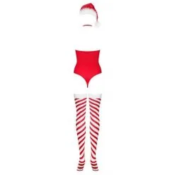 Obsessive Body Kissmas Mère Noël 3 Pièces Rouge -SexToys Soldes 2023 obsessive body kissmas mere noel 3 pieces rouge 3