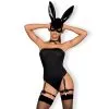 Obsessive Costume Bunny 4 Pièces Noir