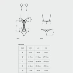 Obsessive Costume Gepardina Noir -SexToys Soldes 2023 obsessive costume gepardina noir 5