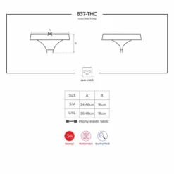 Obsessive String Ouvert 837-THC-1 -SexToys Soldes 2023 obsessive crotchless thong 837 thc 1 4