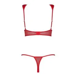 Obsessive Ensemble 2 Pièces Wetlook Hunteria Rouge -SexToys Soldes 2023 obsessive ensemble 2 pieces hunteria rouge 3