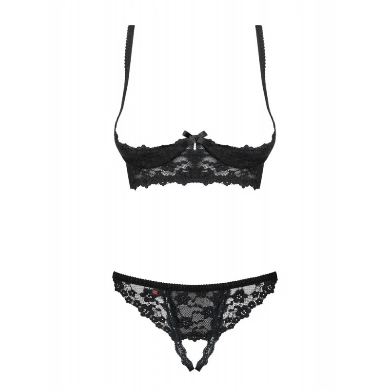 Obsessive Ensemble 2 Pièces Ouvert Letica Noir 2 Obsessive Ensemble 2 Pièces Ouvert Letica Noir – Image 2