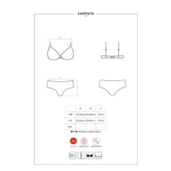 Obsessive Ensemble Wetlook Leatheria 2 Pièces Noir -SexToys Soldes 2023 obsessive ensemble wetlook leatheria 2 pieces noir 4