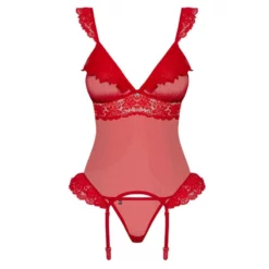 Obsessive Guêpière Rouge 863-COR-3 -SexToys Soldes 2023 obsessive guepiere rouge 863 cor 3 2