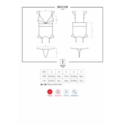 Obsessive Guêpière Rouge 863-COR-3 -SexToys Soldes 2023 obsessive guepiere rouge 863 cor 3 4