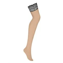 Obsessive Bas Isabellia Maille Nude & Dentelle Noire -SexToys Soldes 2023 obsessive isabellia bas maille nude dentelle noire 2