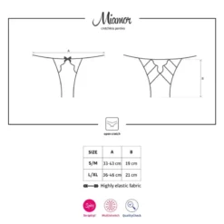 Obsessive Culotte Ouverte Miamor -SexToys Soldes 2023 obsessive miamor crotchless panties 4