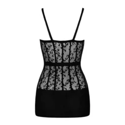 Obsessive Robe Noire Transparente D605 -SexToys Soldes 2023 obsessive robe noire transparente d605 5