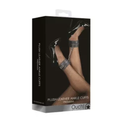 Ouch! Menottes Chevilles Plush Leather Cuffs Noires -SexToys Soldes 2023 ouch menottes chevilles plush leather cuffs noir 2