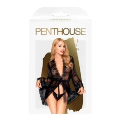 PENTHOUSE LINGERIE Déshabillé En Dentelle Hypnotic Power Noir -SexToys Soldes 2023 penthouse lingerie deshabille hypnotic power noir 2