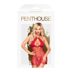 PENTHOUSE LINGERIE Nuisette Babydoll Avec Col Licou Libido Boost Rouge -SexToys Soldes 2023 penthouse lingerie nuisette babydoll libido boost rouge 2