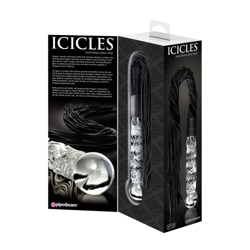 Pipedream Martinet Et Dildo En Verre Icicles N°38 4 Pipedream Martinet Et Dildo En Verre Icicles N°38 – Image 4