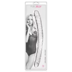 PURE JELLY Double Dong 34 Cm Cristal Veiné Transparent -SexToys Soldes 2023 pure jelly double dong cristal veine 34cm transparent 2