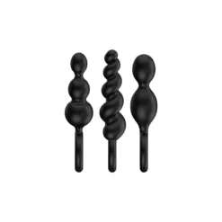 Kit 3 Satisfyer Plugs Anal Booty Call Noir -SexToys Soldes 2023 satisfyer booty call black 3